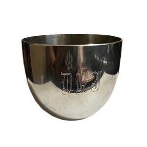 VTG Stieff Polished Pewter Jefferson Cup P-50 Monogramed DKF
